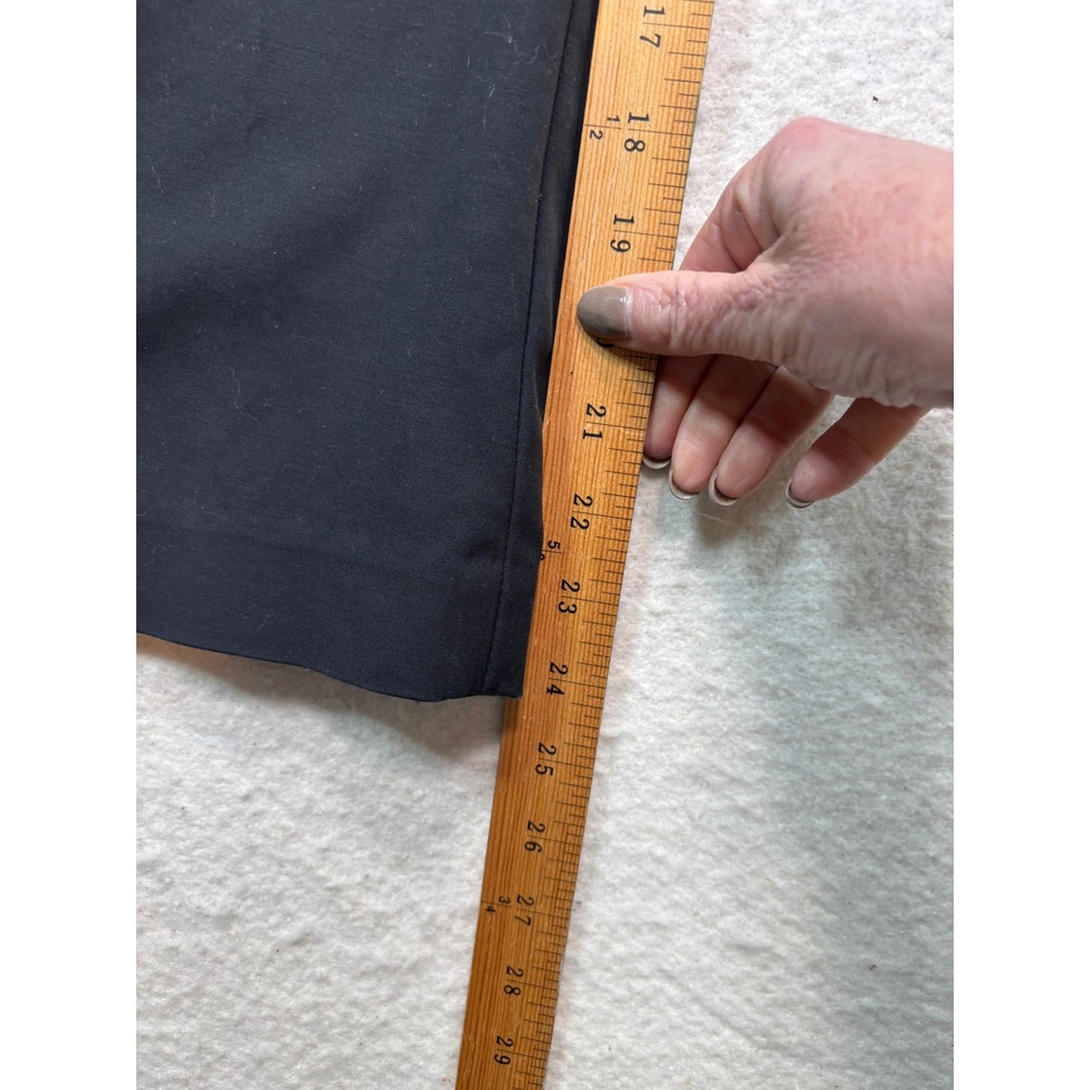 Banana Republic Black Wide Leg Stretch‎ Cotton Trousers Pants  Size 8 #209 - Picture 10 of 10